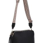 Sugu andrea triple compartment shoulder bag with detachable strap Black Photo 1