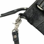 Renato Minelli Metallic Tote Bag Crossbody Bag Convertible Black Photo 9