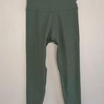 Barre3 Teal Marble Racerback Tank and Leggings SET Green Photo 4