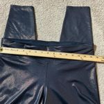 Target JOY LAB Womens Leggings Metallic Shimmer Navy Blue Activewear Athletic Size L Photo 2