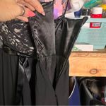 Jessica McClintock Vintage Jessica McClintock Black Babydoll Whimsigoth Prom Mini Dress Y2K Photo 5