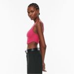 Aritzia Babaton Sculpt Knit Bustier Tank In Fuchsia/Pink Photo 3