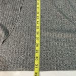 Heather brushed grey ribbed poncho cape wrap layering large open front scarf Gray Size undefined Photo 10