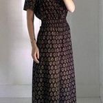 Anthropologie The Somerset Wide Leg Jumpsuit in Black Motif Size S Retail $168 Photo 2