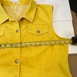 Tribal Jeans Yellow Sleeveless Denim Vest Button Up Women’s Size XL Photo 3