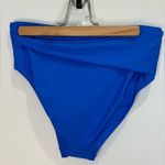 Apt. 9  High Waisted Bikini Bottoms Cross Over Royal Blue Small Vacay Beach Summer Photo 1