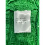 Ming Wang Cardigan Sweater XS Kelly Green Metal Detail Old Money Preppy NWT Photo 5