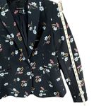 Cynthia Rowley Blazer Jacket S Blue Floral Stretch One Button Feminine Romantic Photo 8