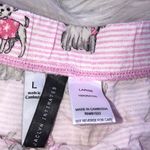 Jaclyn Smith  Pink striped dog print Women's pajama shorts size large Photo 1