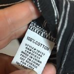 Habitat  Clothes to Live in Blouse Women's Size 1X Abstract Stripes Black white Photo 3