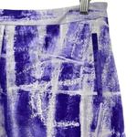 Elie Tahari Hena Front Pleat Printed Skirt in Grape Vine Photo 2