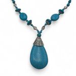Turquoise Pendant Necklace Silver Photo 1