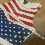 Rue 21 USA American Flag Sleveless Crop tee size M Photo 5