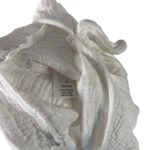 Miami  Women's Size‎ Medium White Gauze Cottage Beach Cropped Babydoll Top Photo 5