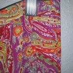 J.H. Collectibles 16W Maxi Skirt Lined Pink Orange Paisley Plus New! Photo 1