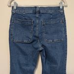 Madewell  Blue Mid Rise Kick Out Crop Jeans Size 28 Elkton Square Patch Pocket Photo 5