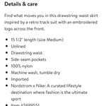 Nike Tracksuit Drawstring Waist Skirt University Blue Navy Sail Photo 5