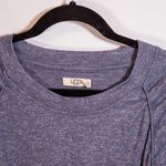 UGG  Gable Crew Neck Long Sleeve Cinch Tie Waist Pullover Sweater Blue Gray M Photo 1