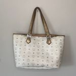 MCM  Princess Lion White Shoulder Tote Photo 3