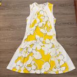 Diane Von Furstenberg  “Samantha” Yellow Floral Dress Size 8​ Photo 4