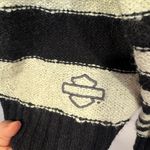 Black‎ and white stripe Harley Davidson sweater Black Size M Photo 1