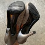 Alexis Alfani Pewter Peeptoe Pumps Photo 4