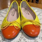 PAUL MAYER LEATHER CAP TOE FLATS SHOES A10 Yellow Size 7 Photo 6