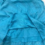 Trina Turk  Ruffle Mini Dress Tiered V Neck Blue Size 4 Party Y2K Vintage Mermaid Photo 7