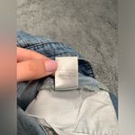 Miou muse long denim jean skirt medium Blue Photo 4