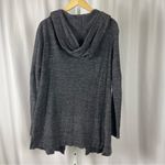 Barefoot Dreams  Cozy Chic Medium Black Cozy Cardigan Hooded Sweater Open Front Photo 1