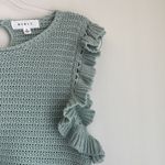 Mable Knit Ruffle Top Green Size M Photo 1