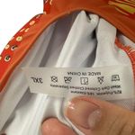 SheIn Vibrant Floral Orange One Piece Women’s Swimsuit Tie Straps Size 3XL Photo 1