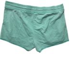 Old Navy  Womens Lounge Terry Cloth Shorts L Green Drawstring Pockets Raw Hem Y2K Photo 1