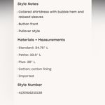 Maeve NWT  Petite Bubble Hem Shirt Dress Sz MP Photo 11