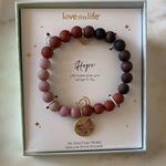 Love this life NWT Genuine Stone Bracelet - Pink and Brown Photo 2