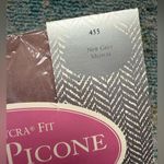 Vintage NOS 80s Evan Picone sheer Lycra gray panty hose, size medium Photo 2
