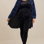 Torrid  Full Length Crushed Velvet Short Sleeve Catsuit Size 4 Photo 1