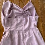 The Clothing Company pink mauve pastel purple cowl neck wrap bow formal mini dress Photo 8