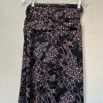 Love Me Kiss Me Vintage Y2K Stetchy Pink Floral Mini Skirt Medium Black Photo 0