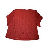 Andrea Jovine  marbled red top with cropped sleeves Photo 3