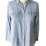 Ralph Lauren Denim & Supply Blue & White Checked Button Down Shirt ~ Women's MED Photo 0