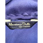 Massimo Dutti  NAVY BLUE‎ SATIN KEYHOLE FRONT LINED MAXI GOWN DRESS SIZE 6 Photo 5