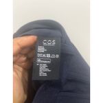COS NWT  Wool Blend Navy Blue Straight Leg Trouser Sz 4 Photo 3