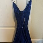 Windsor Blue Sparkle Mini Dress Photo 3