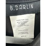 B Darlin B. Darlin Black Body-con Dress Juniors Size 4 Front Slit Ruched Back Zip‎ NEW Photo 4
