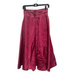 Gunne Sax Taffeta Dark Rose Floral Print, Midi Skirt, Size XS, Vintage Photo 2