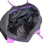 Black & Purple Tri Sigma Sorority Greeklife Tote Bag Purse Backpack Travel Style Photo 3