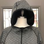 Smartwool Womens M Diamond Peak Quilted Pullover Gray Hoodie Wool Blend 1/4 Zip Photo 2