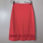 Downeast  pink stretchy lace stripe office midi pencil skirt Photo 1