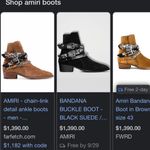 🖤AMIRI Bandana Buckle Boots Size undefined Photo 3